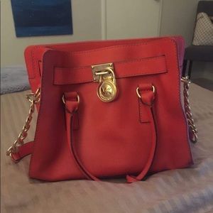 Michael Kors small red handbag